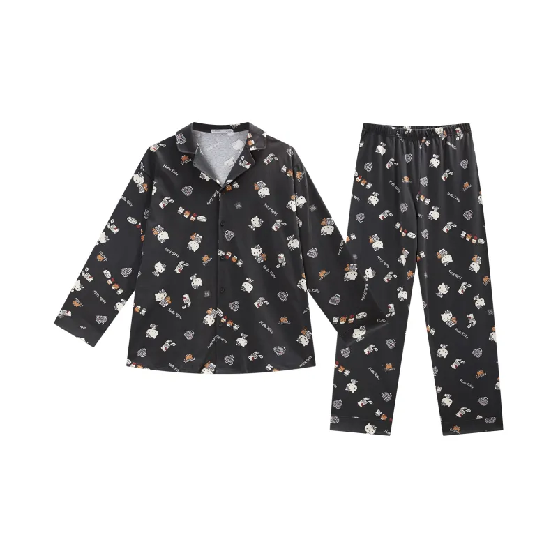 GUKOO Pajama Set Men's Dark Gray-0
