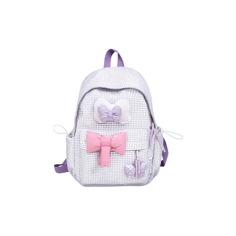 Elsvet Nylon Backpack Women's Blue/Purple/Green/Pink/Black-2