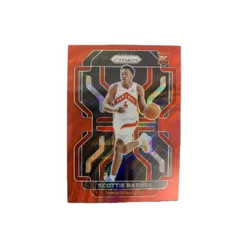 PANINI Scottie Barnes 2021 22 Prizm Raptors Rising Stars RC Red Wave Basketball Card Product Access Sports Cards 1 Pc