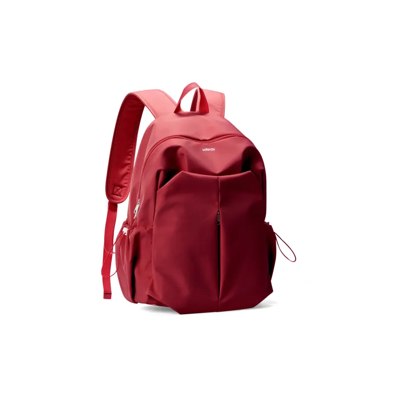 WONHOX Fabric Backpack Laptop Bag Backpack Regular Unisex Black/Gray/Red/Pink Purple-16