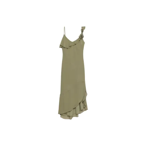 ARITZIA Slip Dresses Women's Bosana Green