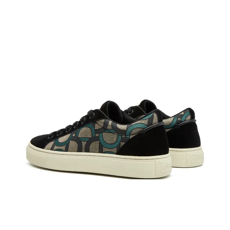 Oak Elephant Low Top Skateboard Shoes Men's Black-3