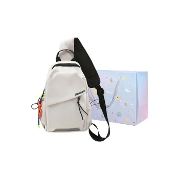 GOX Nylon Crossbody Bag Sling Bag Regular Unisex White/Gray/Black