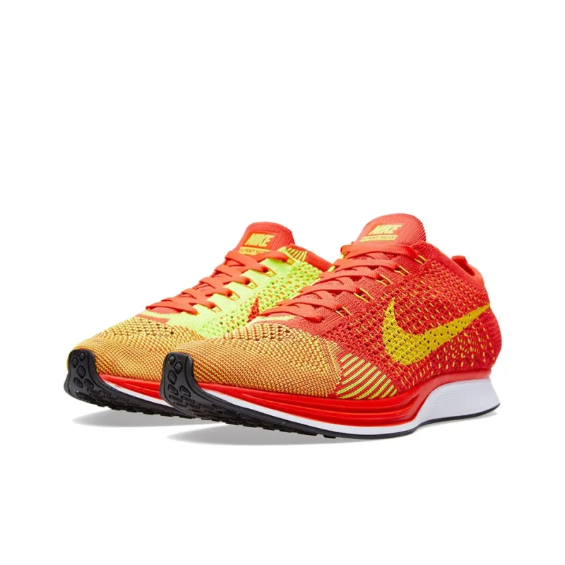 Nike Flyknit Racer Bright Crimson Volt-1
