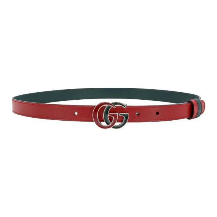 GUCCI Logo Plaque Reversible Belt-0