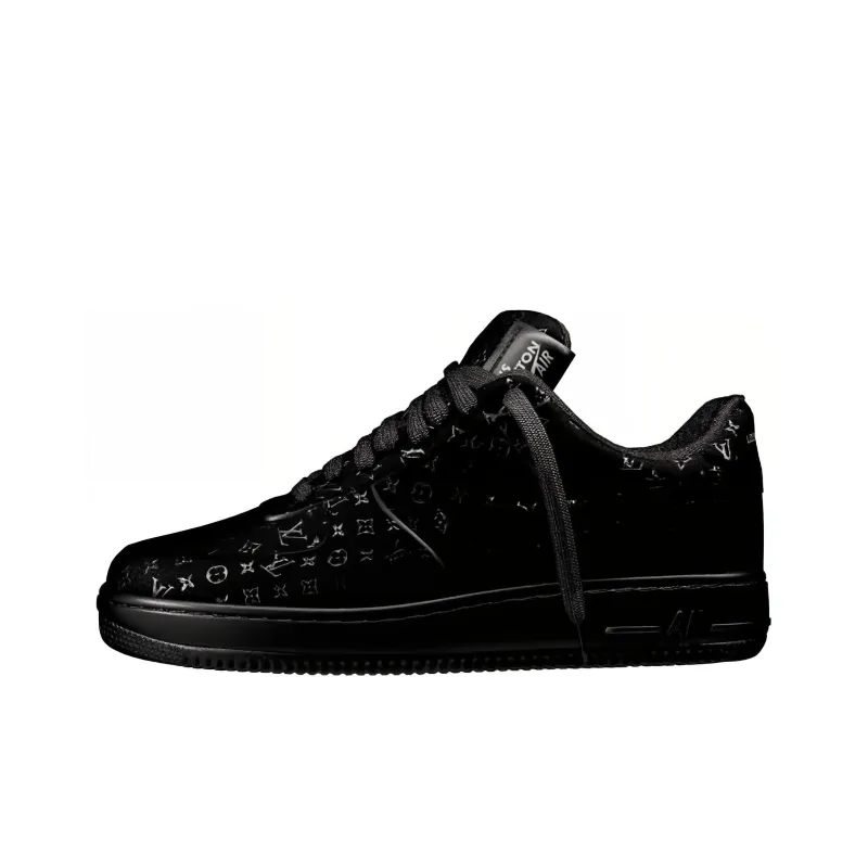 Nike Air Force 1 Low X LOUIS VUITTON Shoes 'Black Anthracite'-0