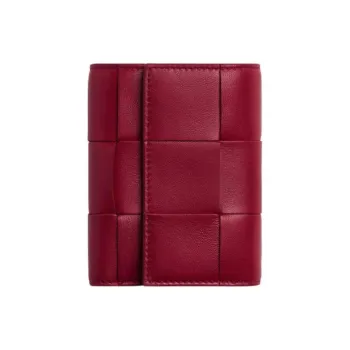 Bottega Veneta Lambskin Wallet Women's Red