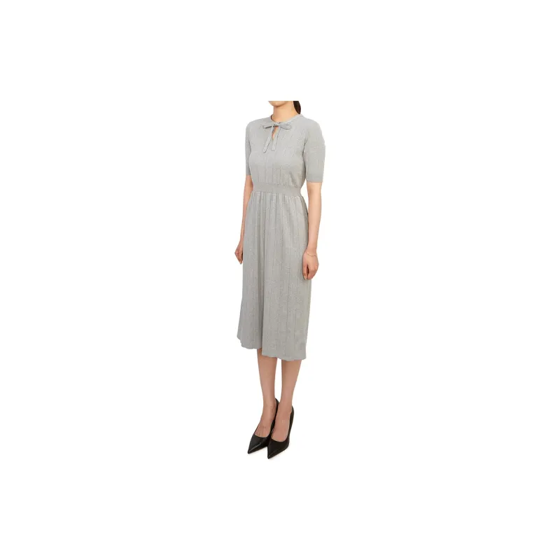 THOM BROWNE· Short Sleeved Dresses Women's Gray-2
