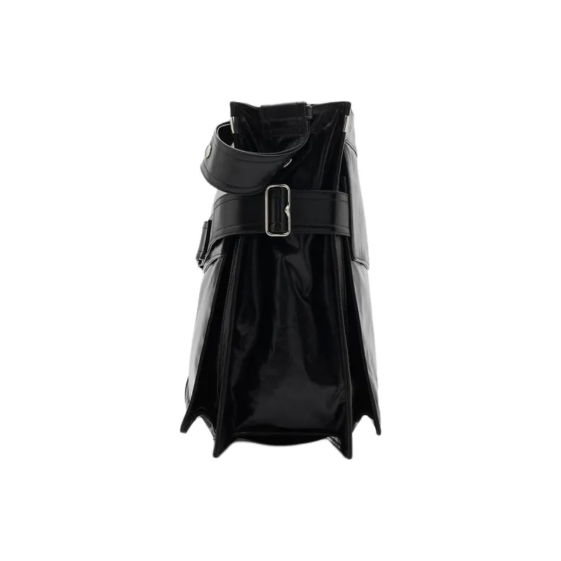 Burberry Lambskin Tote Bag Shopping Bag Crossbody Bag Shoulder Bag Women's Black-1