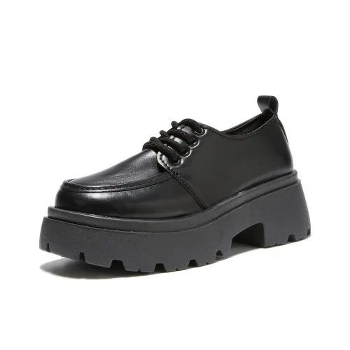 Little Red Man Casual Single Shoes Women's Black