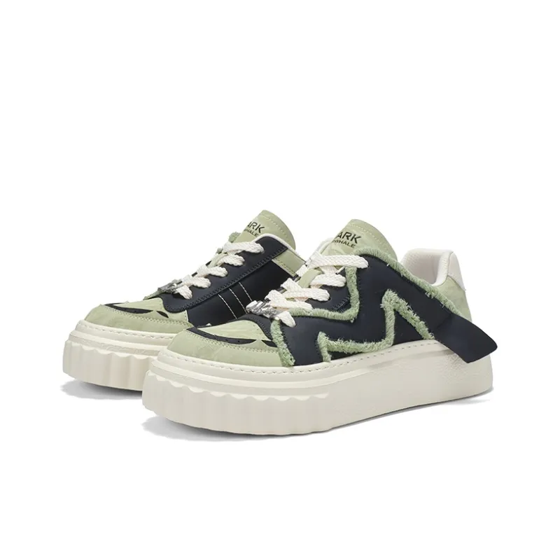 FAIRWHALE Coverage Anti Slip And Wear Resistant Balance Lightweight Height Increasing Low Top Skateboard Shoes Unisex-2