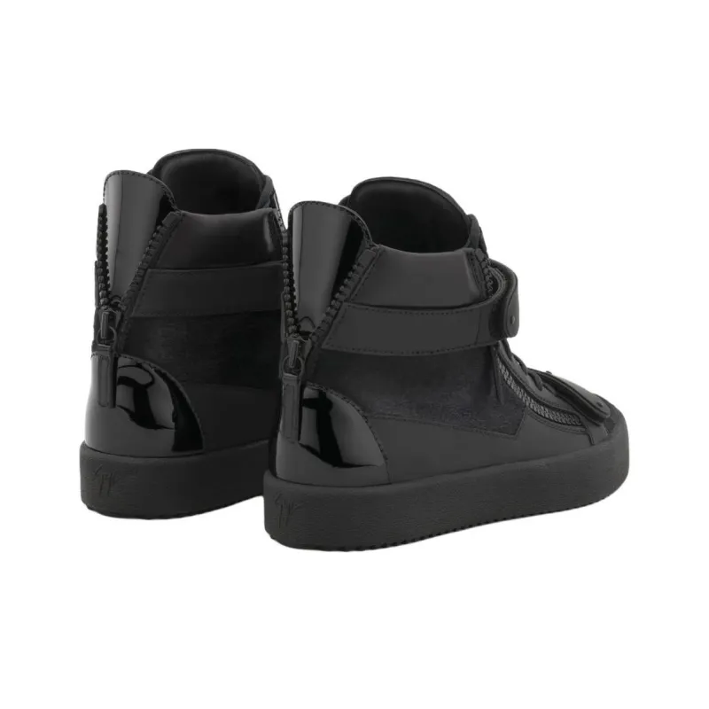 Giuseppe Zanotti/GZ Coby High Top Skateboard Shoes Men's Black-3