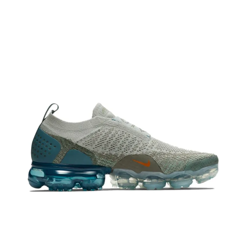 Nike Air VaporMax Moc 2 Light Silver Campfire Orange Celestial Teal Women's-1
