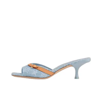 LOUIS VUITTON Slide Slippers Women's Blue