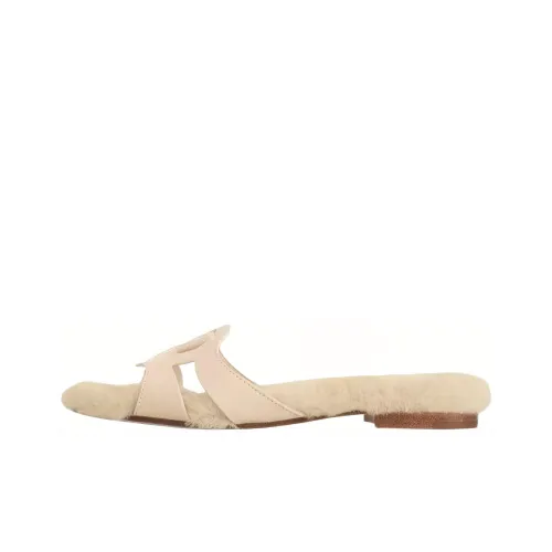 LOUIS VUITTON Slip Resistant Slide Slippers Women's Beige
