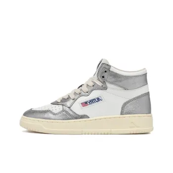 AUTRY Medalist High Top Skateboard Shoes Women's White Silver