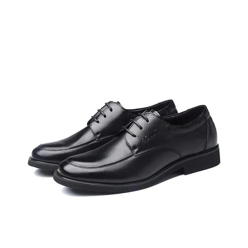 Auron Dress Shoes Men Low Top Black-2