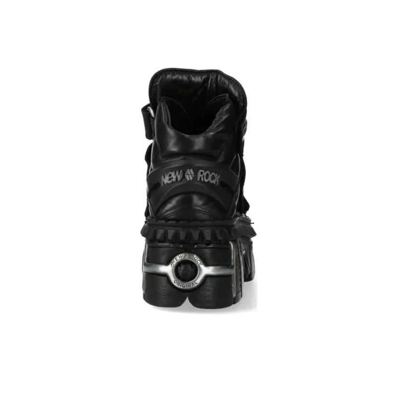 NEW ROCK High-Top Casual Shoes Unisex Black-5