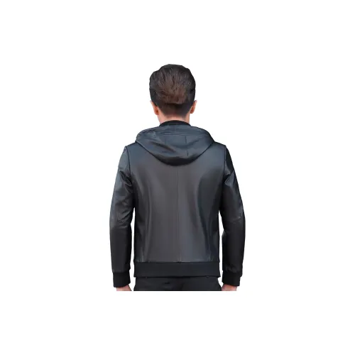 FORTEI Leather Jacket Men's Black