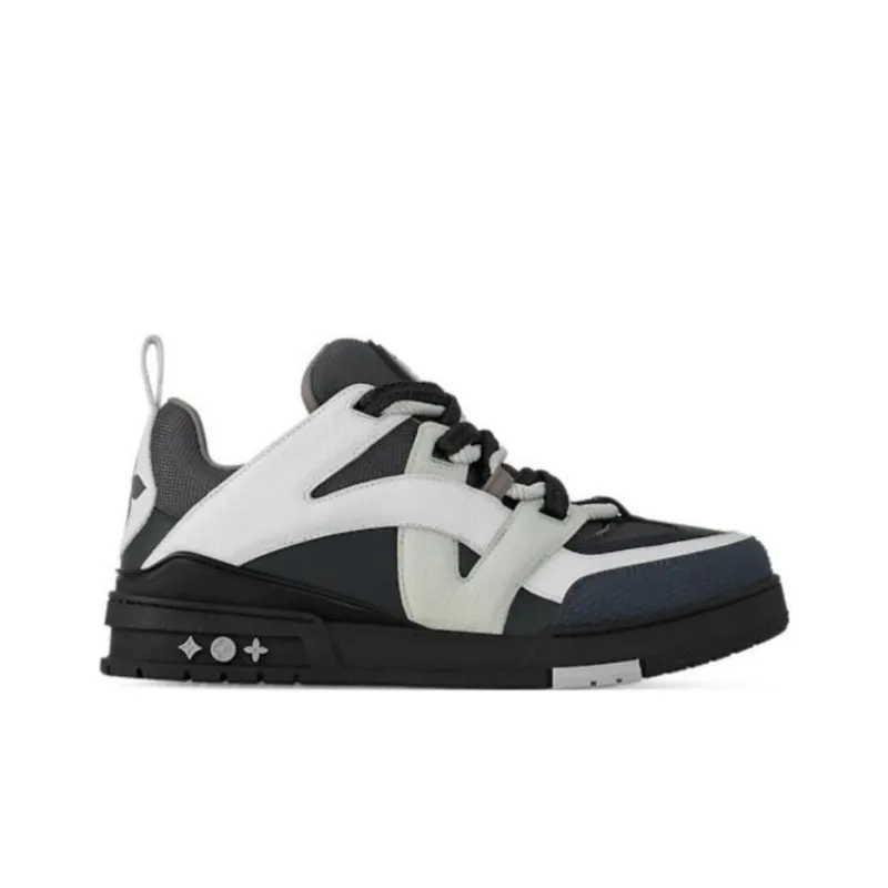 LOUIS VUITTON Skate Low Sneakers Black White-1