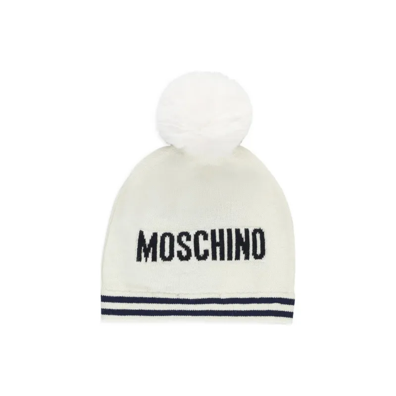 MOSCHINO Bear Intarsia Knitted Beanie-1