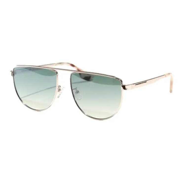 McQ Alexander McQueen Metal Aviator Sunglasses Men's Silver-0