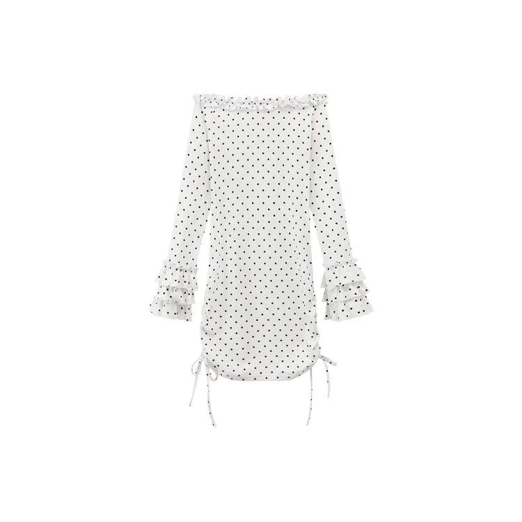 CHUU Long Sleeved Dresses Women's White-1