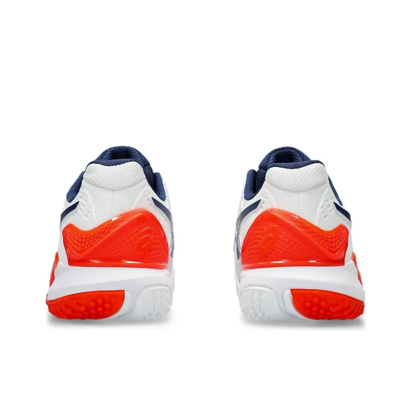 Asics Gel Resolution 9 Anti Slip Wear Resistant Low Top Tennis Shoes Men's White-4