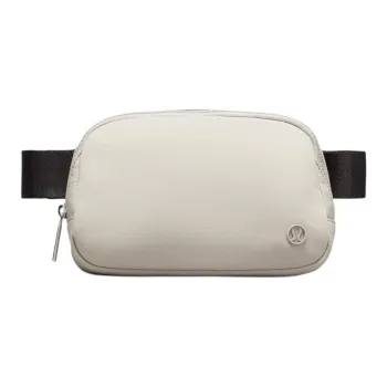 Lululemon Everywhere Nylon Shoulder Bag Crossbody Bag Fanny Pack Regular Unisex Linen & Black
