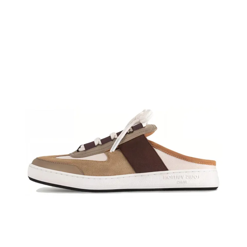 LOUIS VUITTON Lous Quick Dry Wrap toe Slippers Women's Brown-0