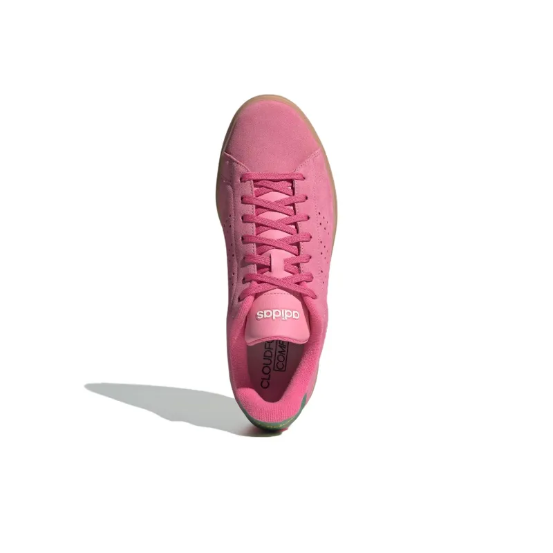Adidas ADVANTAGE 2.0 Anti Slip Wear Resistant Low Top Skateboard Shoes Unisex Pink Green-3