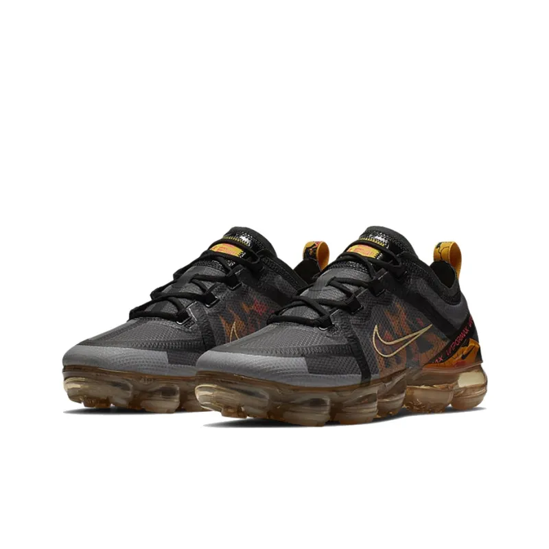 Nike Air VaporMax 2019 Floral Black University Gold Women's-2