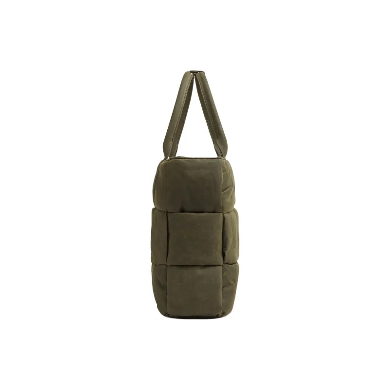 Bottega Veneta ARCO Cotton With Polyamide Tote Bag, Shopping Bag, Handbag Tubas Men's Olive-1