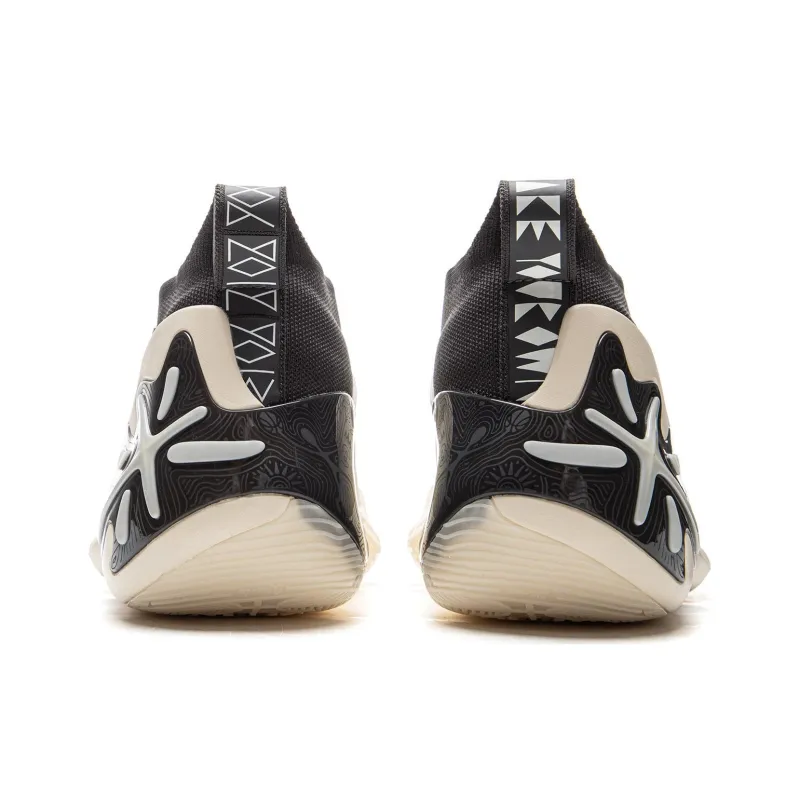 LINING Wow11 Basketball Shoes Men Mid Top White Black-5