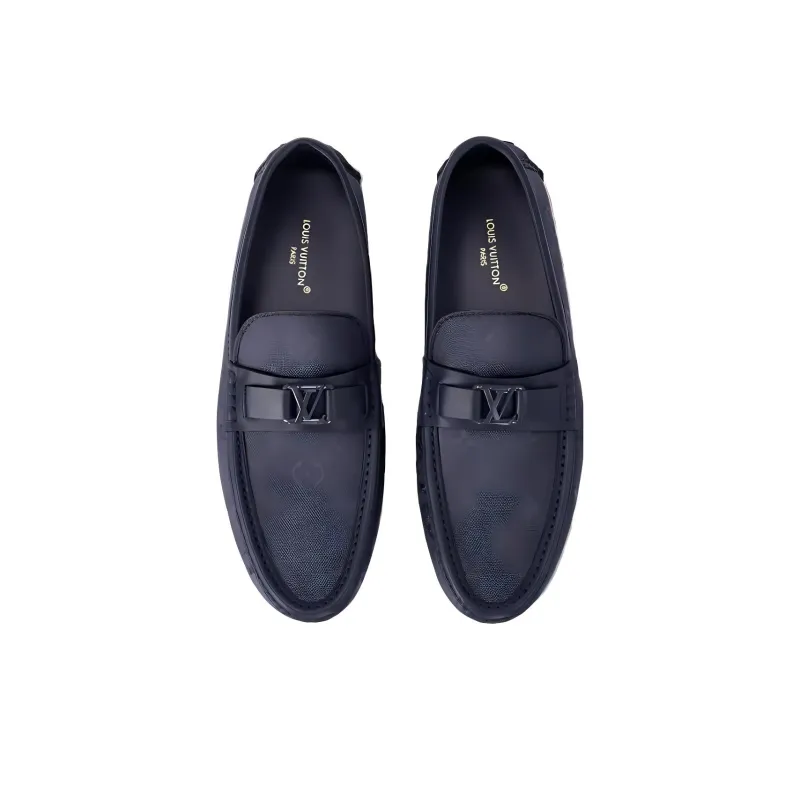 LOUIS VUITTON Hockenheim Gommino Loafers Men's Dark Blue-3