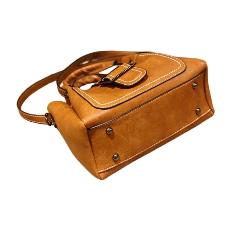 TTaG．baG PU Shoulder Bag Regular Women's Black/Red/Green/Brown/Orange-12