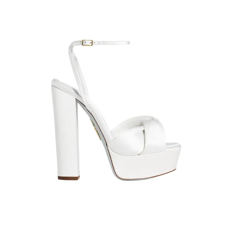 AQUAZZURA Olie Strap Sandals 14cm Women's White-1
