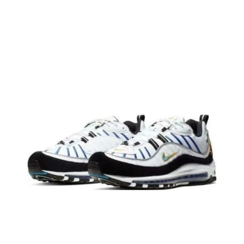 Nike Air Max 98 White Teal Nebula University Gold-2