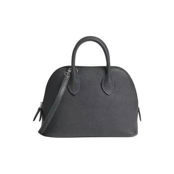 HERMES Bolide Evercolor Leather Bowling Bag Handbag Shoulder Bag Crossbody Bag Mini Women's H0 Misty Gray