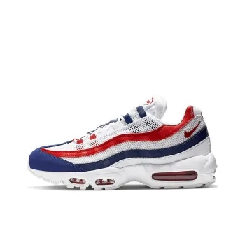 Nike Air Max 95 White Deep Royal Blue Gym Red