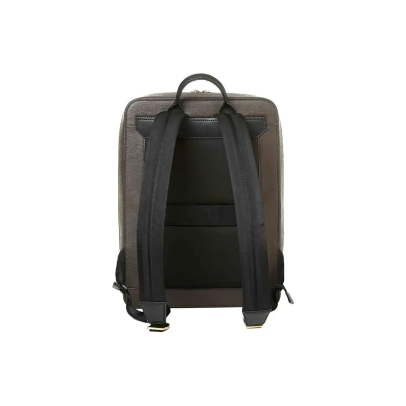 SAMSONITE PU Backpack Unisex Brown-3