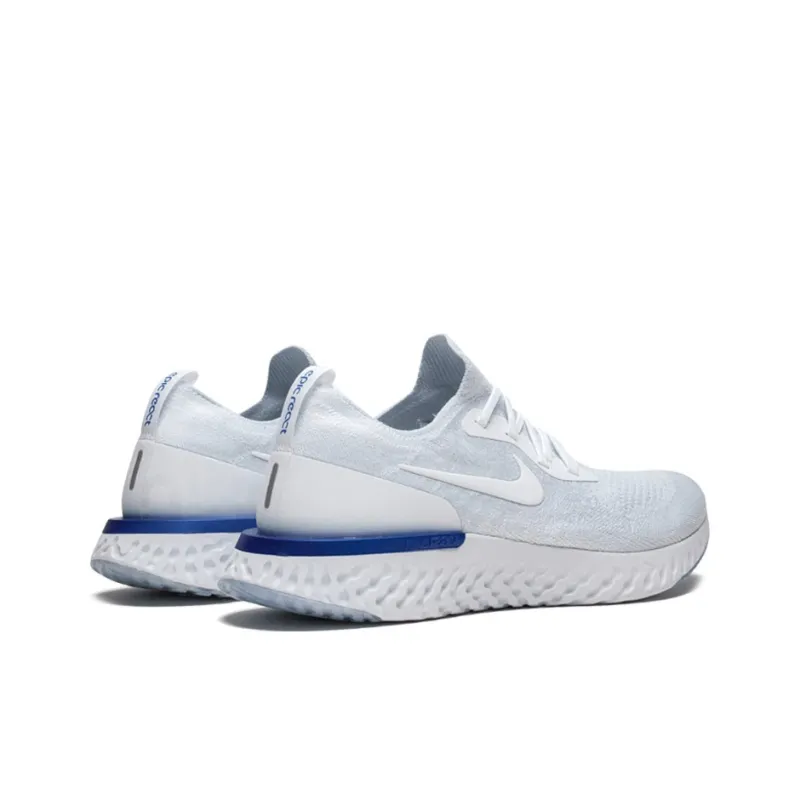 Nike Epic React Flyknit White Racer Blue-3