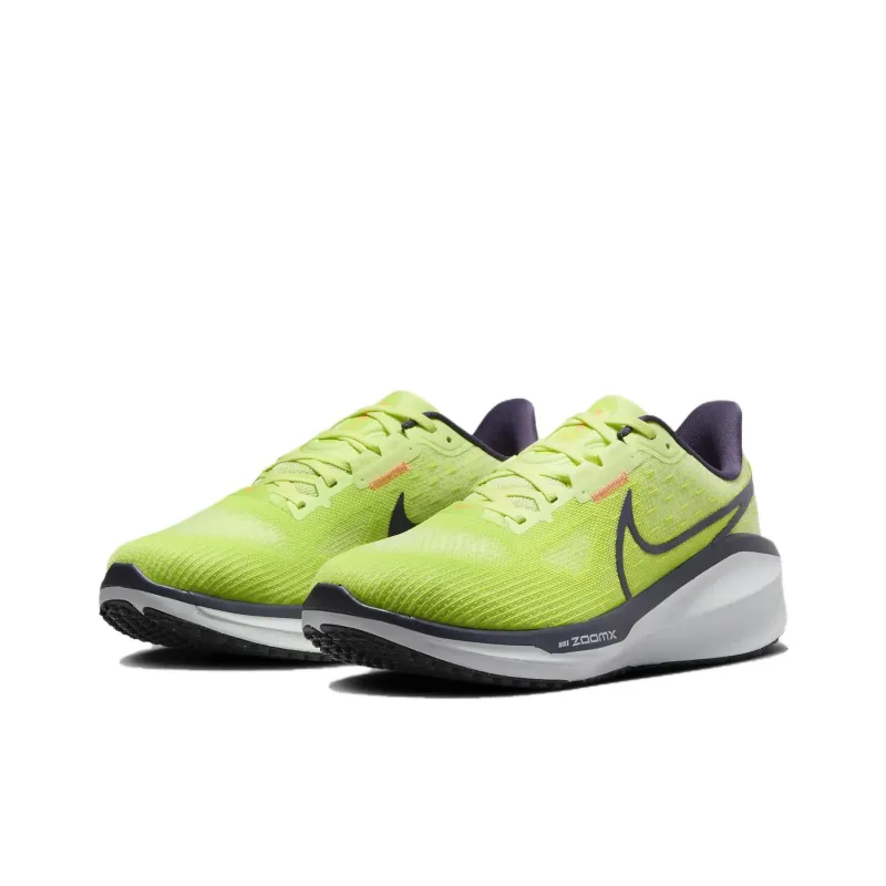 Nike Air Zoom Vomero 17 Anti Slip Wear Resistant Low Top Casual Running Shoes Women's Neon Green-2