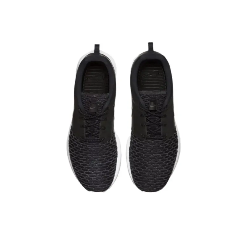 Nike Roshe Run Flyknit Prm Black White-2