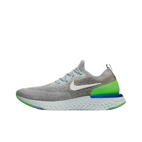 Nike Epic React Flyknit Wolf Grey Lime Blast