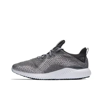 Adidas AlphaBounce Non slip Lightweight Low Top Running Shoes Unisex Gray
