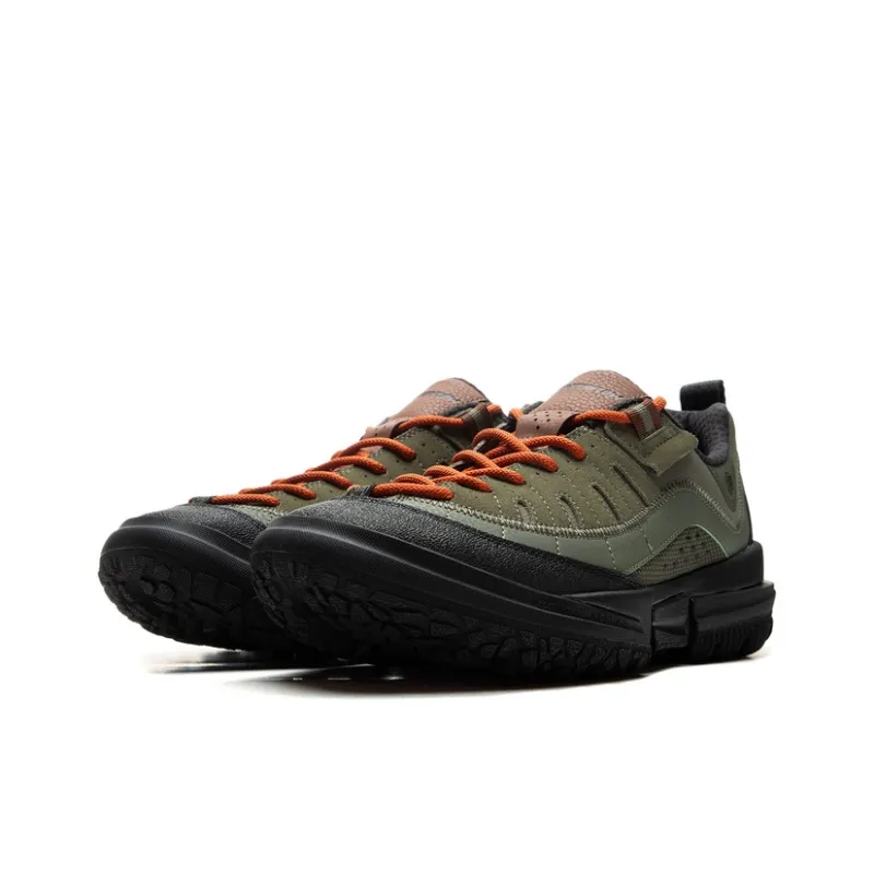 LiNing CF Su Linchuan Lite Cushioning Wear Resistant Low Top Outdoor Trekking Shoes Men's Black Green-2