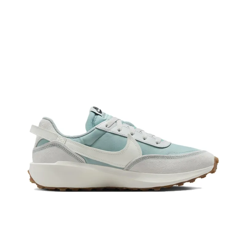 Nike Waffle Debut Anti Slip Wear Resistant Low Top Casual Shoes Women's Blue Gray-1