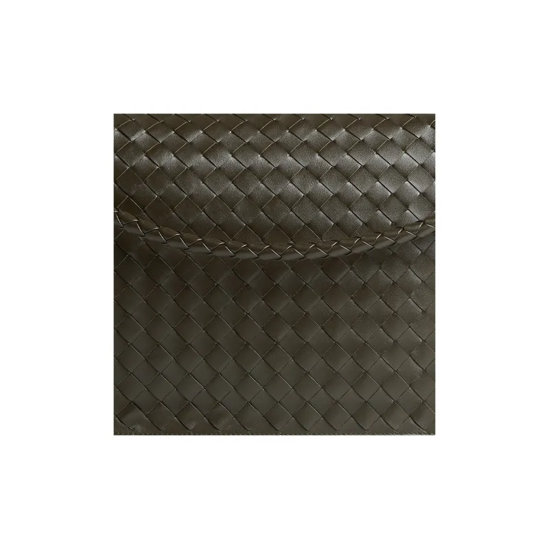 Bottega Veneta Calfskin Messenger Bag, Shoulder Bag, Crossbody Bag Men's Dark Brown-5