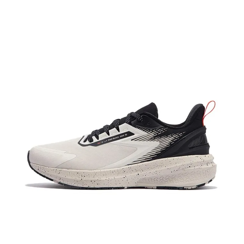 361° Wear Resistant Low Top Running Shoes Men's Beige Black-0
